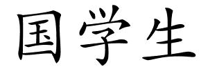国学生的解释