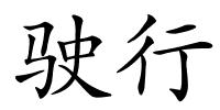 驶行的解释