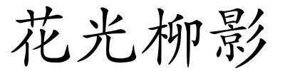 花光柳影的解释