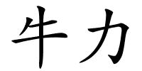 牛力的解释