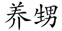养甥的解释