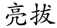 亮拔的解释