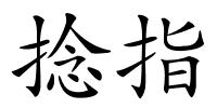 捻指的解释