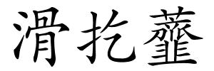 滑扢虀的解释