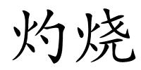 灼烧的解释