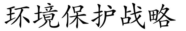 环境保护战略的解释