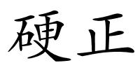 硬正的解释