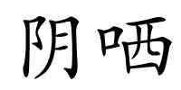 阴哂的解释