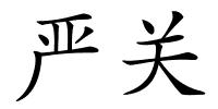严关的解释