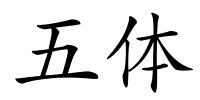 五体的解释