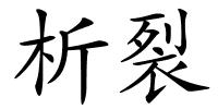 析裂的解释