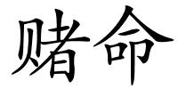 赌命的解释