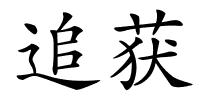 追获的解释