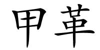 甲革的解释
