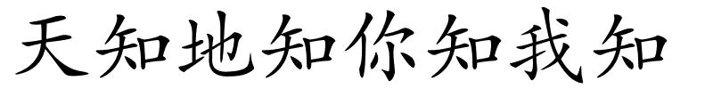 天知地知你知我知的解释