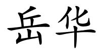 岳华的解释