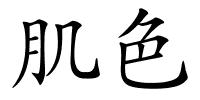 肌色的解释