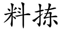 料拣的解释