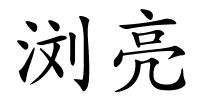 浏亮的解释