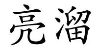 亮溜的解释