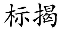 标揭的解释
