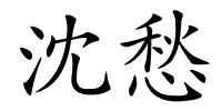沈愁的解释