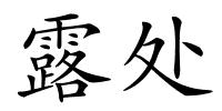 露处的解释