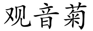 观音菊的解释