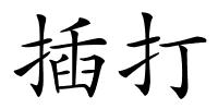 插打的解释