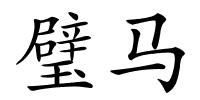 璧马的解释