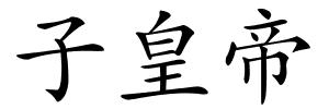 子皇帝的解释