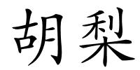 胡梨的解释