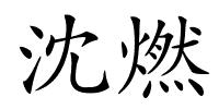 沈燃的解释