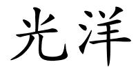 光洋的解释