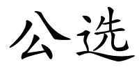 公选的解释