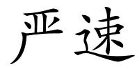 严速的解释