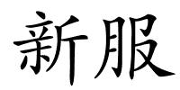 新服的解释