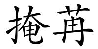 掩苒的解释