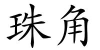 珠角的解释