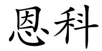 恩科的解释