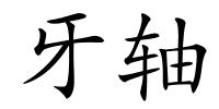 牙轴的解释