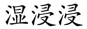 湿浸浸的解释