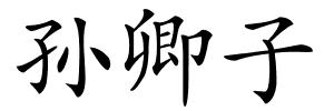 孙卿子的解释