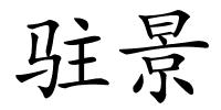 驻景的解释