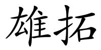 雄拓的解释
