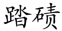 踏碛的解释
