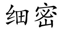 细密的解释
