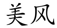 美风的解释