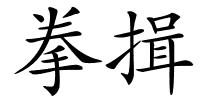 拳揖的解释
