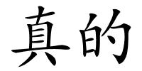 真的的解释